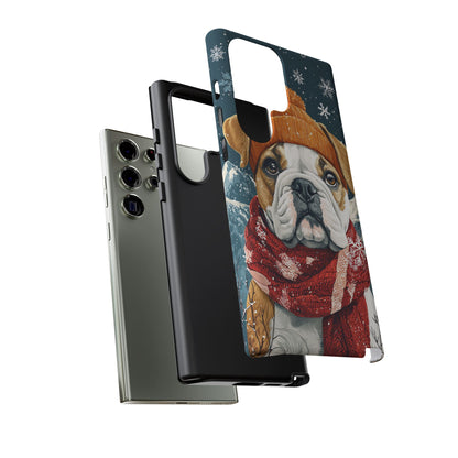 Cozy French Bulldog Samsung Galaxy Case – Rustic Fireplace Protective Cover