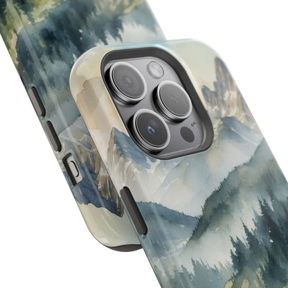 Serene Alpine Forest - MagSafe iPhone Case