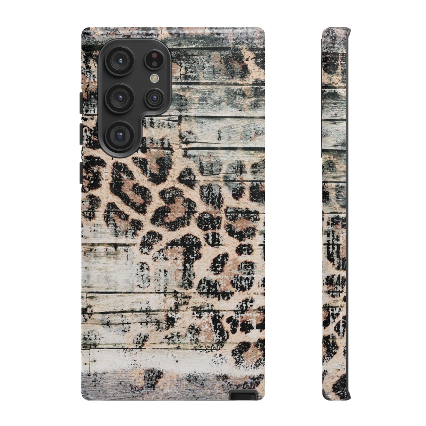 Rustic Leopard Wood Print - iPhone Series Case