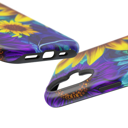 Purple & Gold Sunflower Dream - MagSafe iPhone Series Case