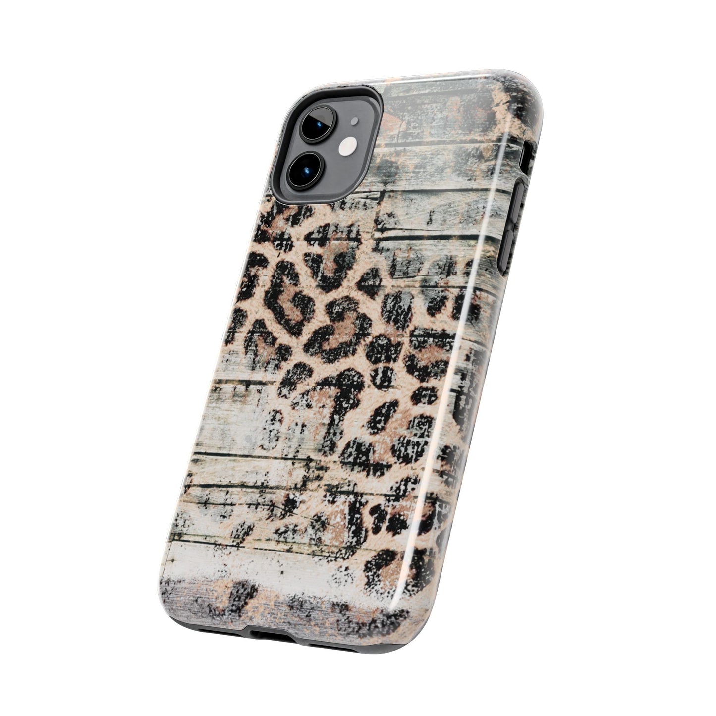 Rustic Leopard Wood Print - iPhone Series Case