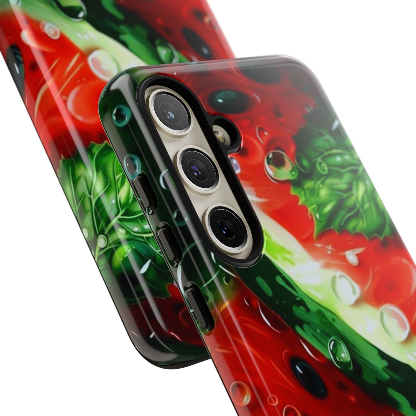 Juicy Watermelon & Mint Samsung Galaxy Case – Tough Dual-Layer, Vibrant Summer Design