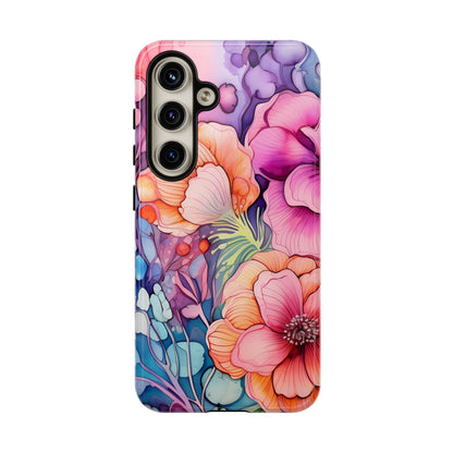 Bright Watercolor Floral Splash iPhone Series Case – Bold Artistic Design