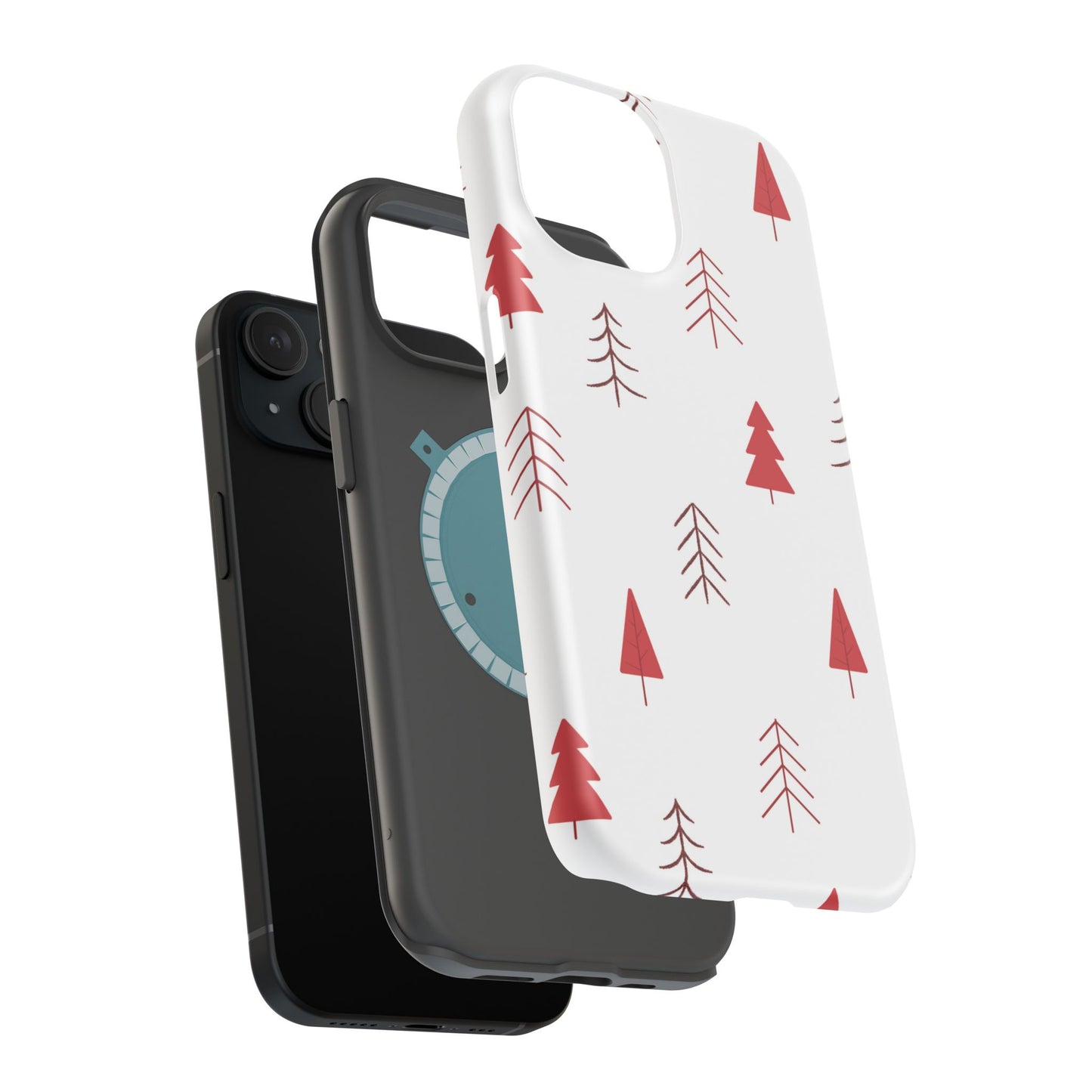 Scandi Red Pine Trees - MagSafe iPhone Series Case