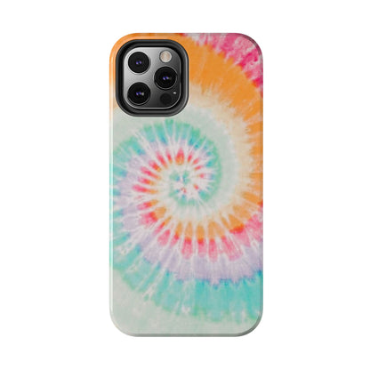 Pastel Swirl Tie-Dye iPhone Case – Soft & Minimalistic Style