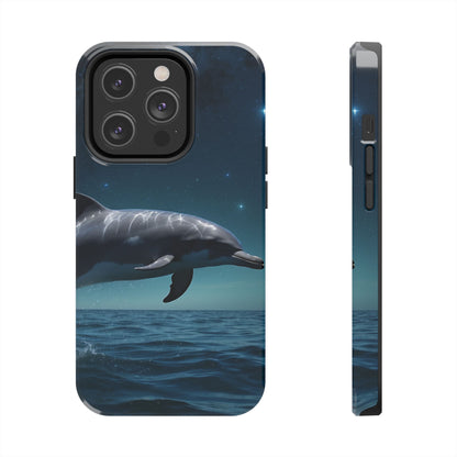 Midnight Ocean Dolphin - iPhone Case