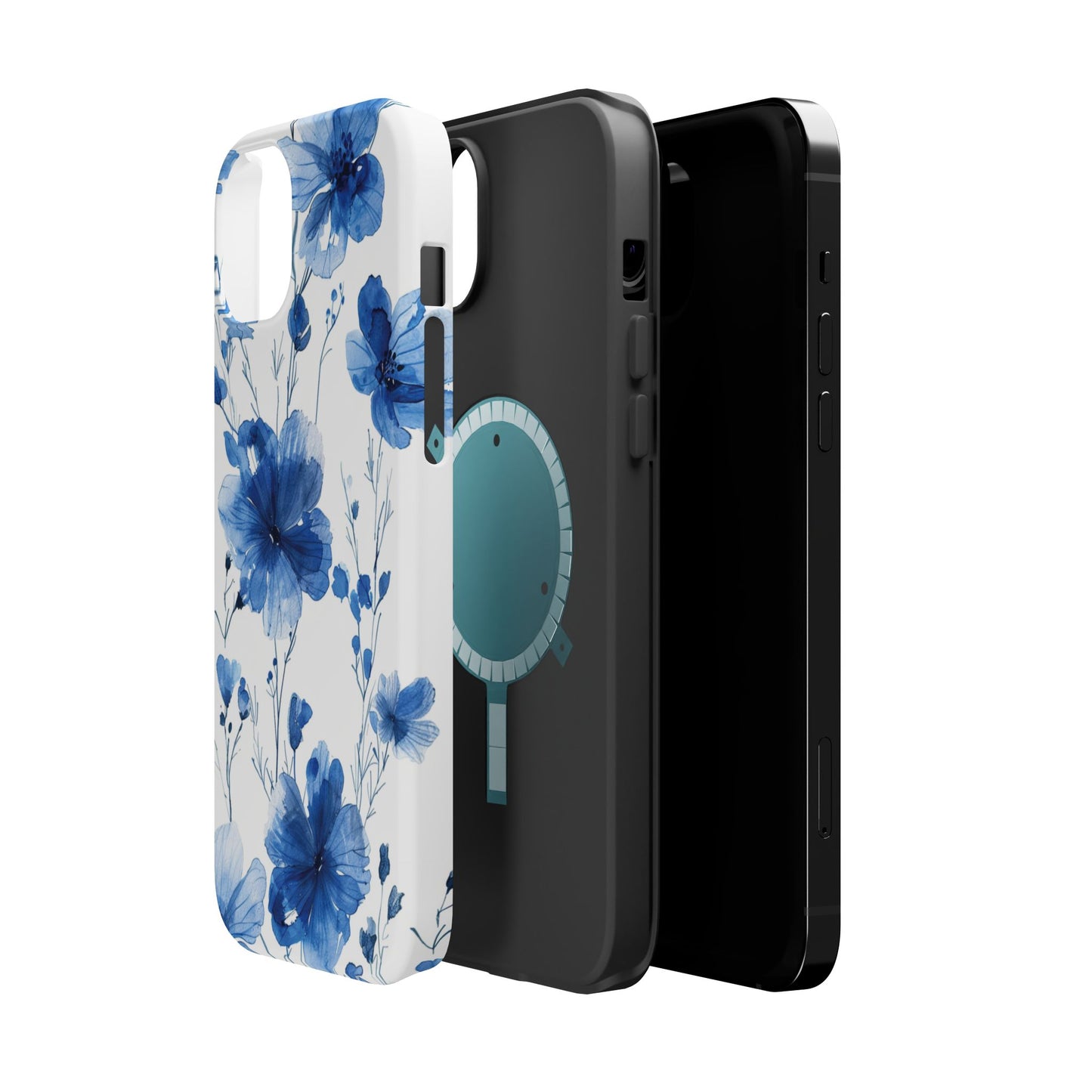 Ethereal Blue Blossoms iPhone Case