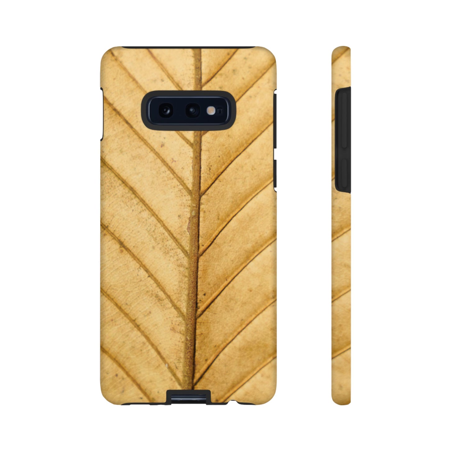 Golden Leaf Texture Samsung Galaxy Case – Minimal Nature