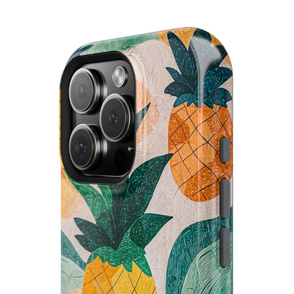 Tropical Pineapple MagSafe iPhone Case – Vibrant Fruit Design, Tough Dual-Layer Protection