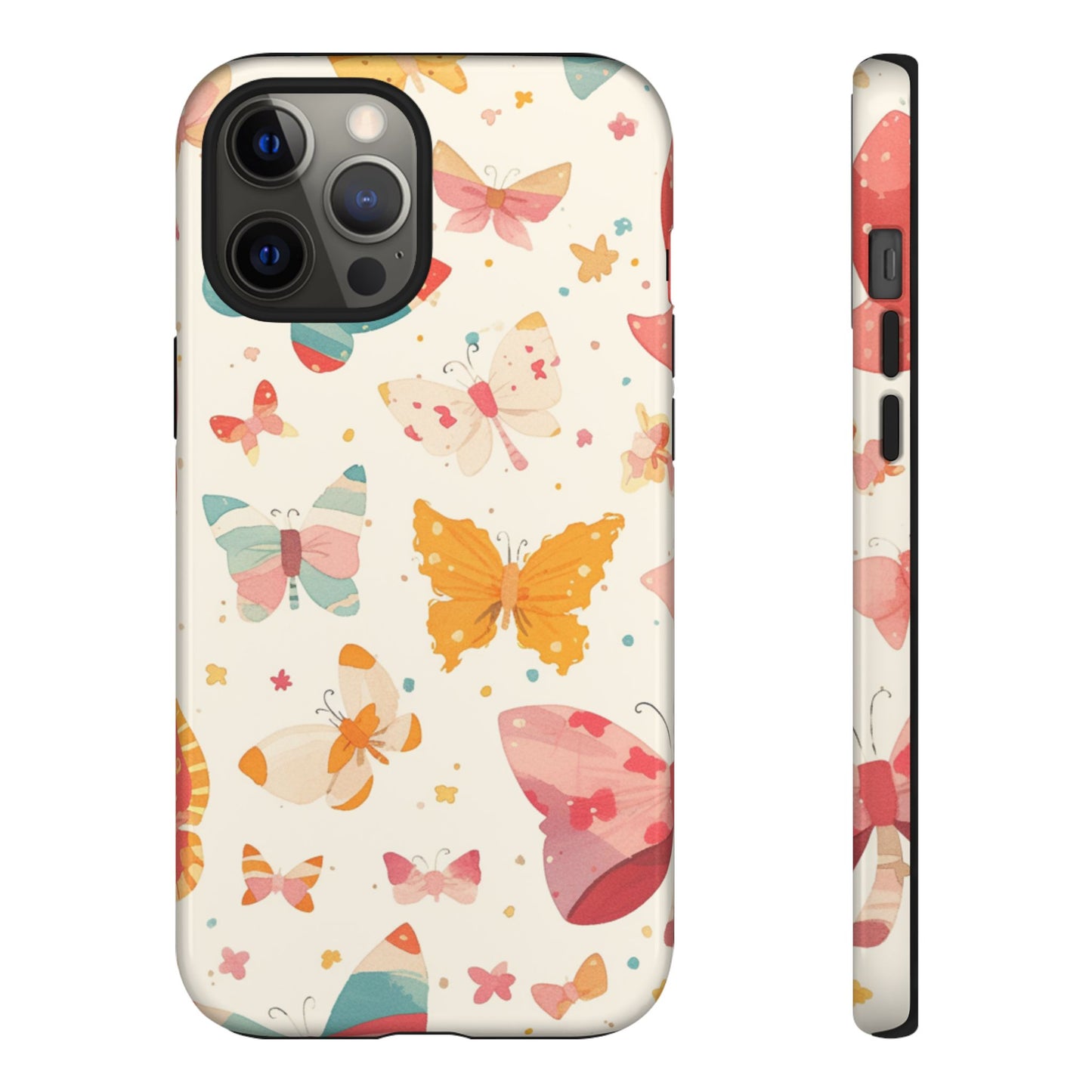 Coquette Watercolor Butterfly iPhone Case