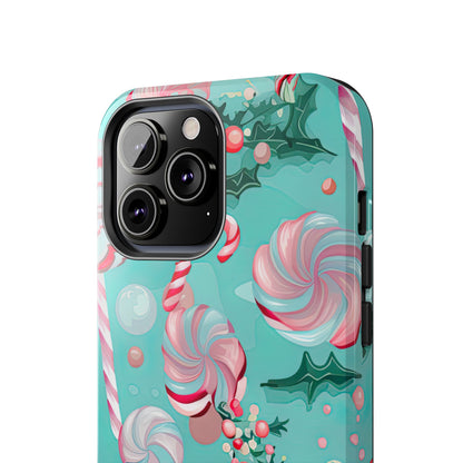 Candy Cane & Peppermint Holiday Delight – iPhone Series Case