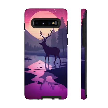 Twilight Elegance: Stag Reflection – Samsung Galaxy Case