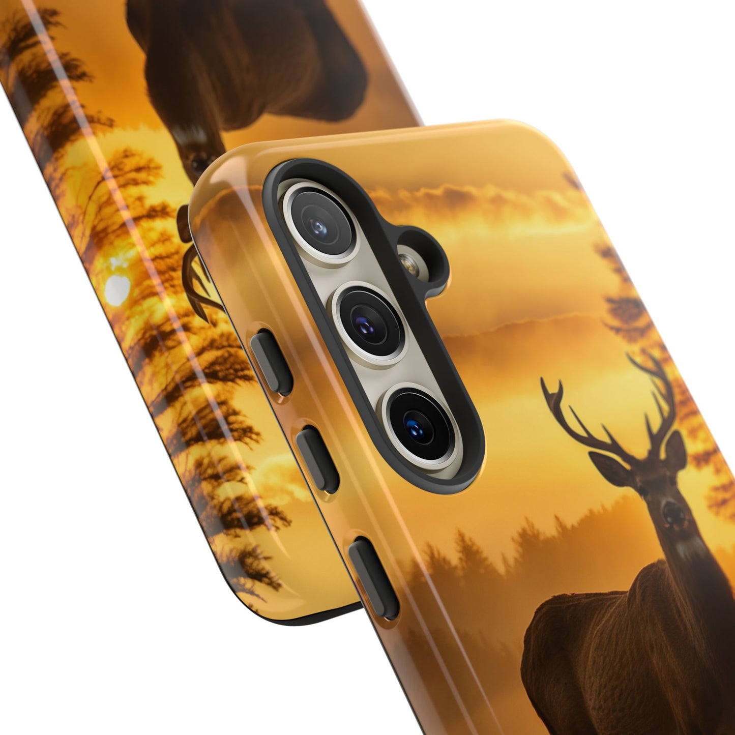 Sunset Majesty: Regal Stag – Samsung Galaxy Case