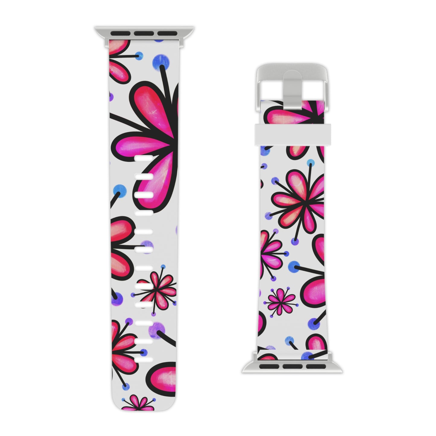  Pink Retro Bloom Apple Watch Band