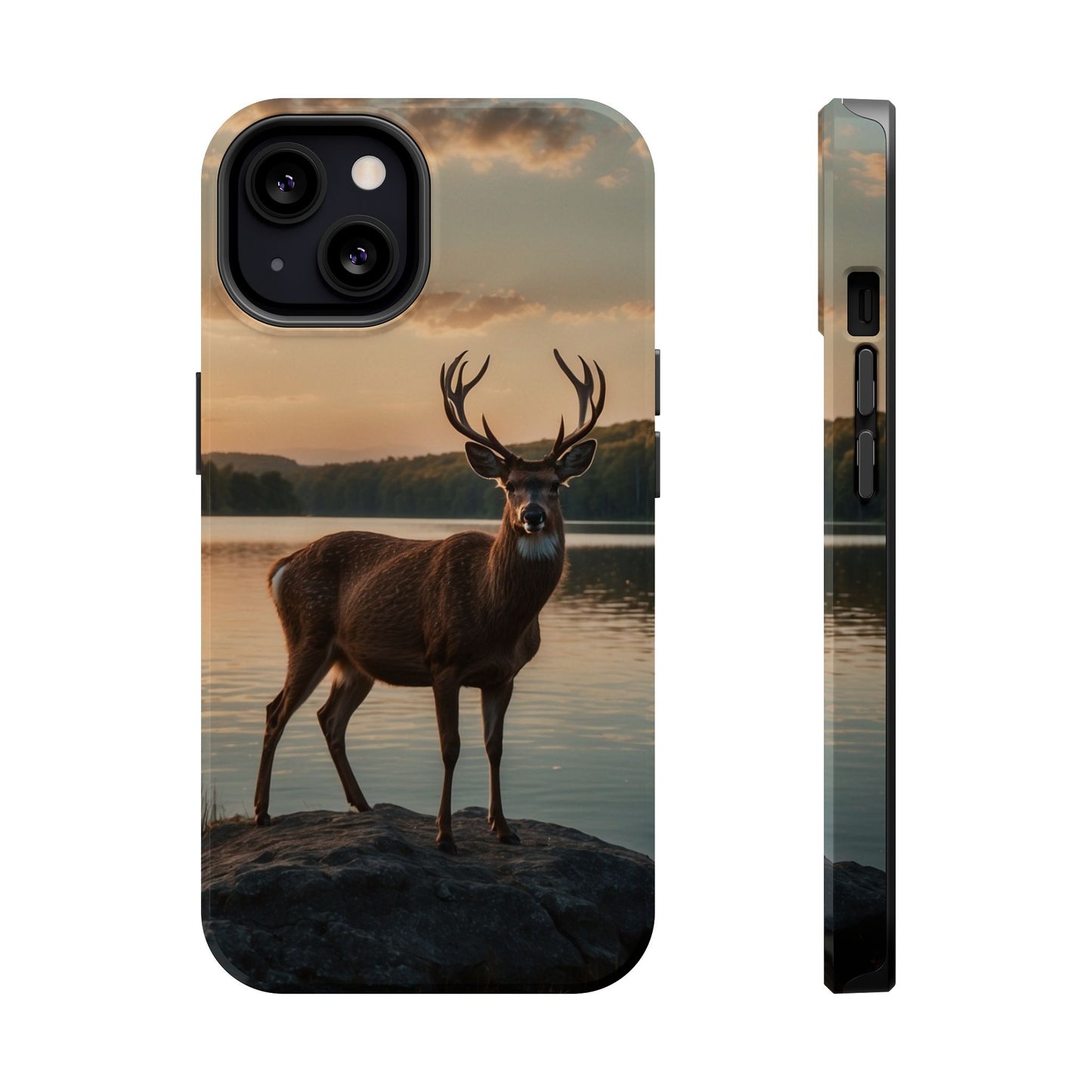 Majestic Stag at Sunset – MagSafe iPhone Case