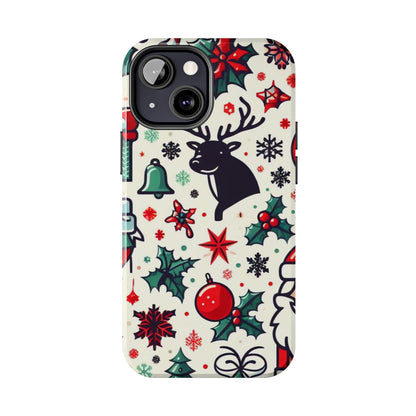 Cartoon Christmas Cheer – iPhone Case