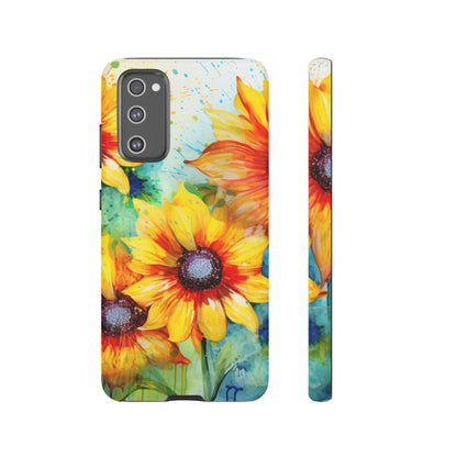 Watercolor Sunflower Splash - Samsung Galaxy Series Case