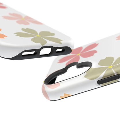 Pastel Sakura Blossom Tough MagSafe iPhone Case – Durable Design with Soft Matte Finish