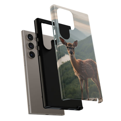 Majestic Fawn Overlooking Mountain Vista Samsung Galaxy Case