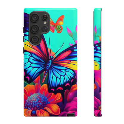 Vivid Butterfly & Floral Burst - Samsung Galaxy Case