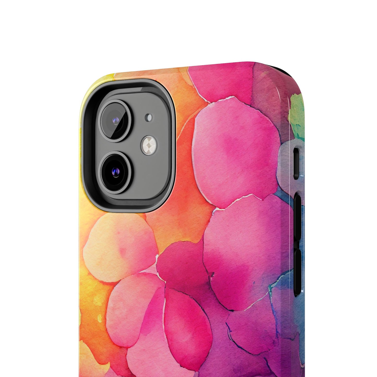 Sunset Petals Watercolor iPhone Case – Slim Design, Glossy Finish