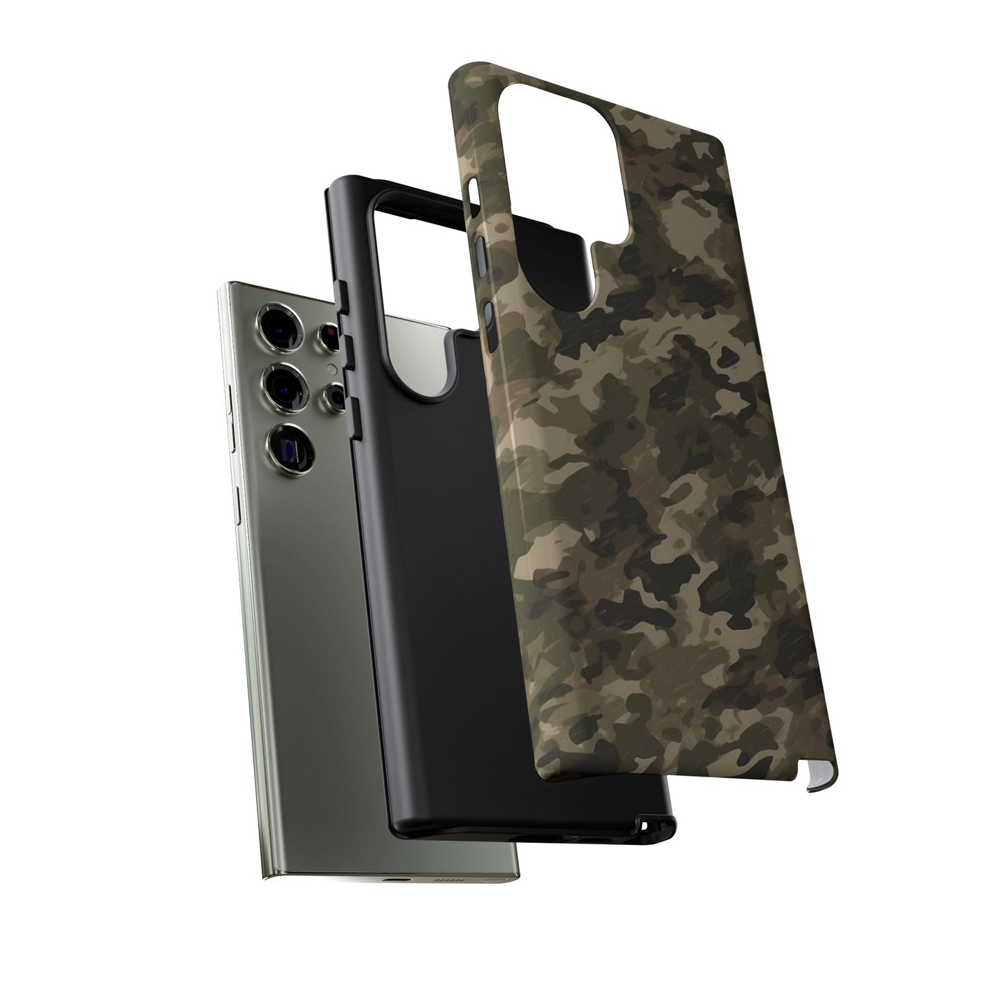 Classic Light Brown Camouflage – Premium Samsung Galaxy Case, Rugged and Stylish