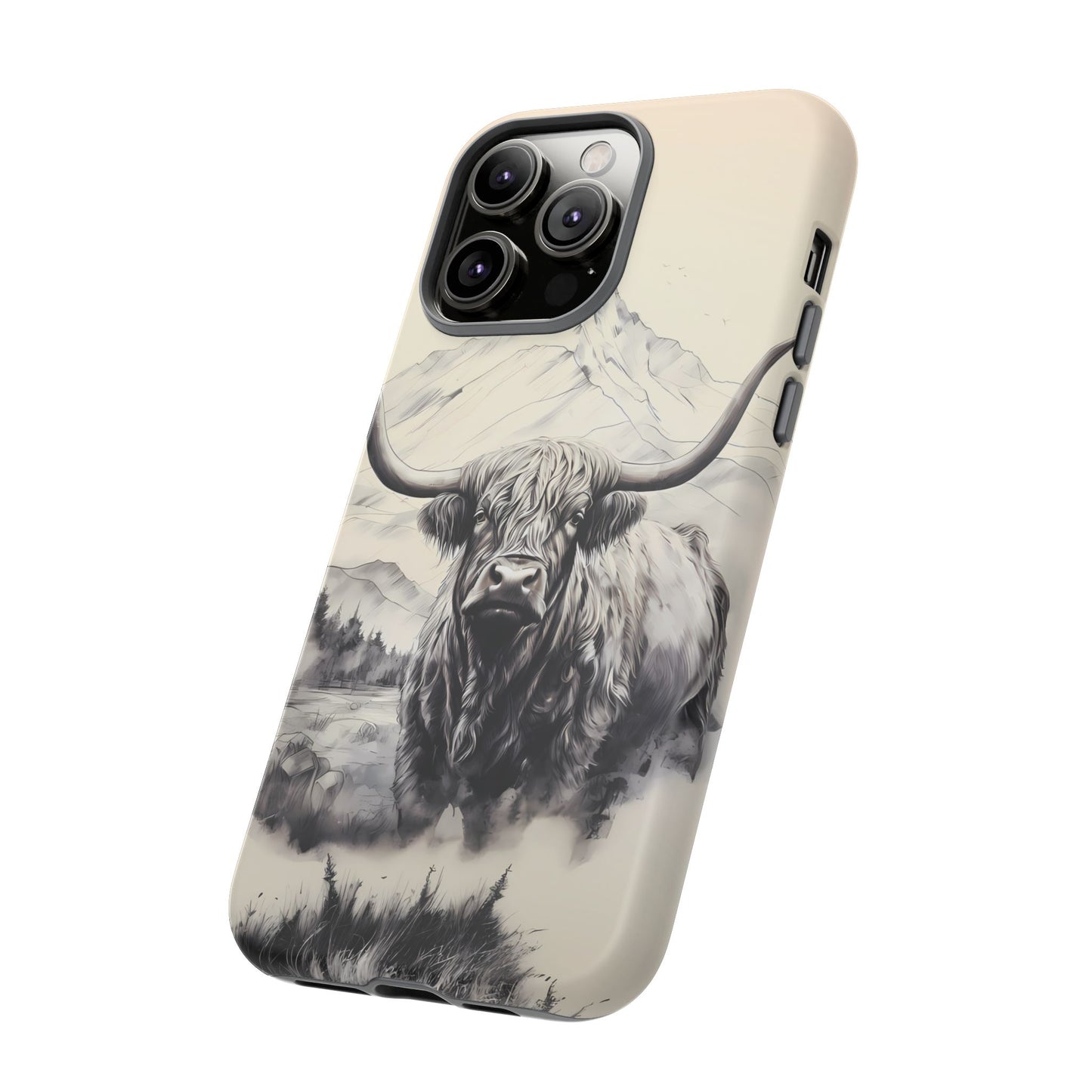 Highland Cow Western iPhone Case