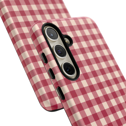 Vintage Red Gingham Check – Samsung Galaxy Case