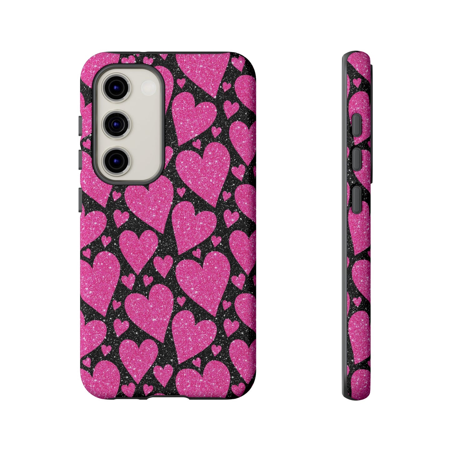 Glitter Hearts Samsung Galaxy Case