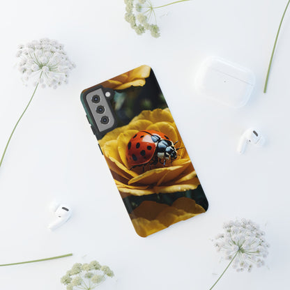 Samsung Galaxy Case: Ladybug on Yellow Petals