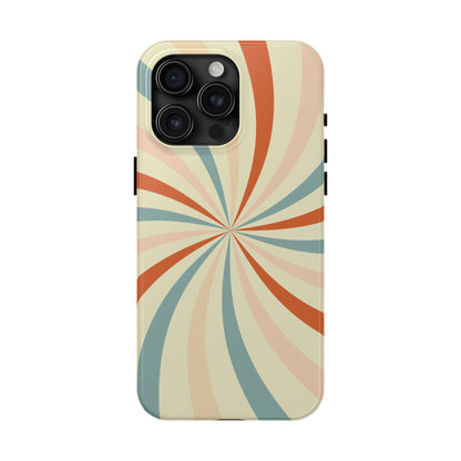 Retro Swirl iPhone Case – Durable, Vintage-Inspired Design with Dual-Layer Protection