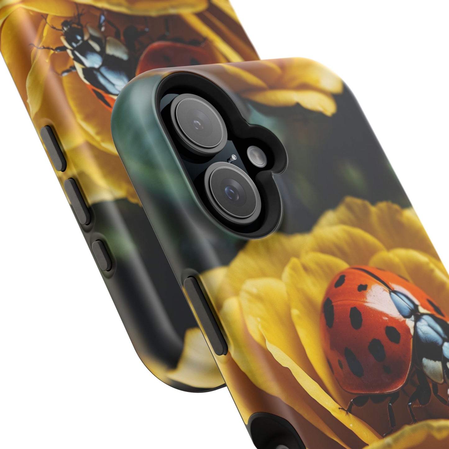 MagSafe iPhone Case: Ladybug on Yellow Petals