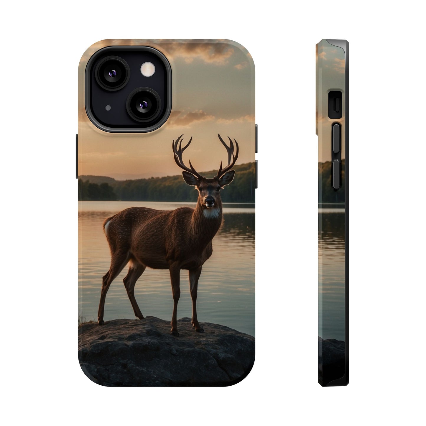 Majestic Stag at Sunset – MagSafe iPhone Case