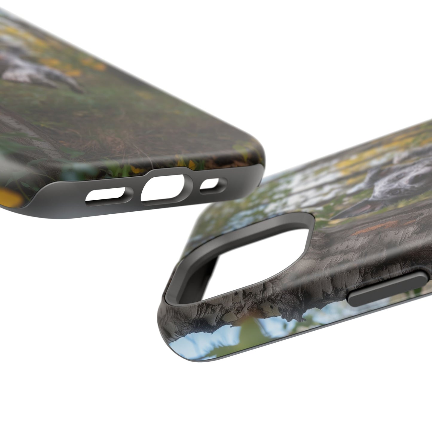 Happy Forest Dog MagSafe iPhone Case – Nature-Inspired Protective Cover