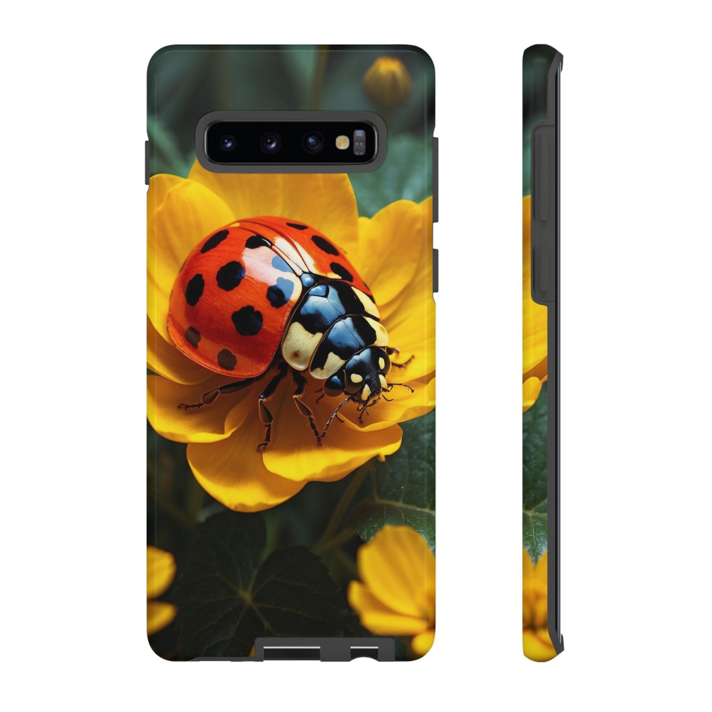 Golden Blooms & Ladybug Charm - Samsung Galaxy Case