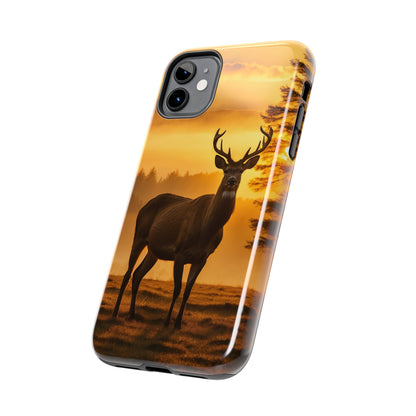 Sunset Majesty: Regal Stag – iPhone Case