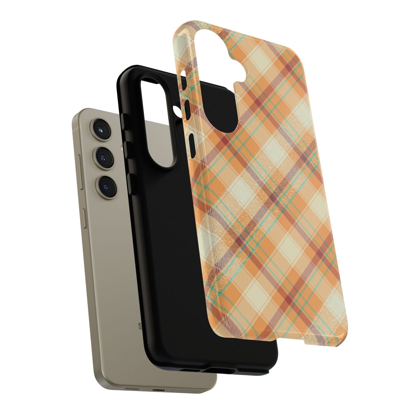 Samsung Galaxy Case - Warm Autumn Plaid Design