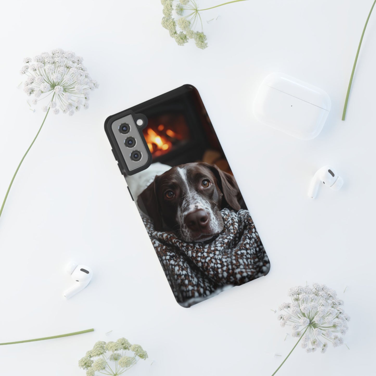 Relaxed German Shorthaired Pointer Samsung Galaxy Case – Rustic Charm Protective Cover