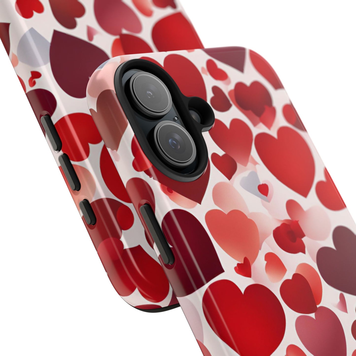 iPhone Case: Romantic Red Heart Gradient Case