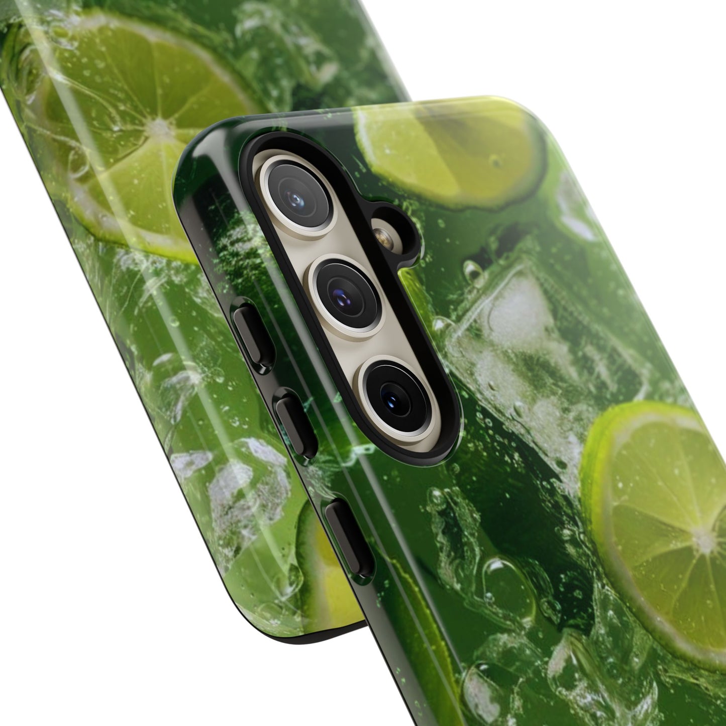 Refreshing Lime Splash Samsung Galaxy Case – Tough Protection, Vivid Dual-Layer Design