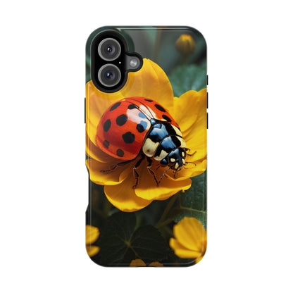 Yellow Blossoms with Bug Accent - MagSafe iPhone Case