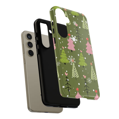 Whimsical Christmas Tree Pattern – Samsung Galaxy Series Case