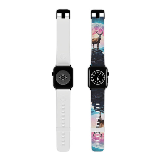 Vibrant Stag in Bloom Apple Watch Band