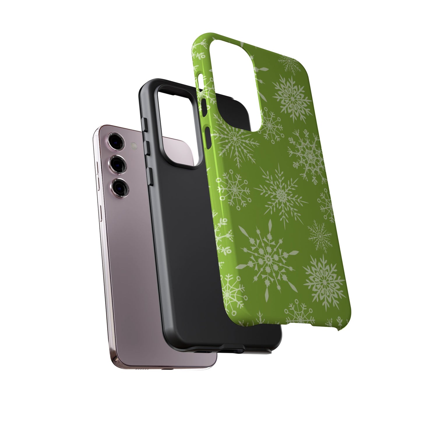 Green Snowflake Pattern – Samsung Galaxy Series Case