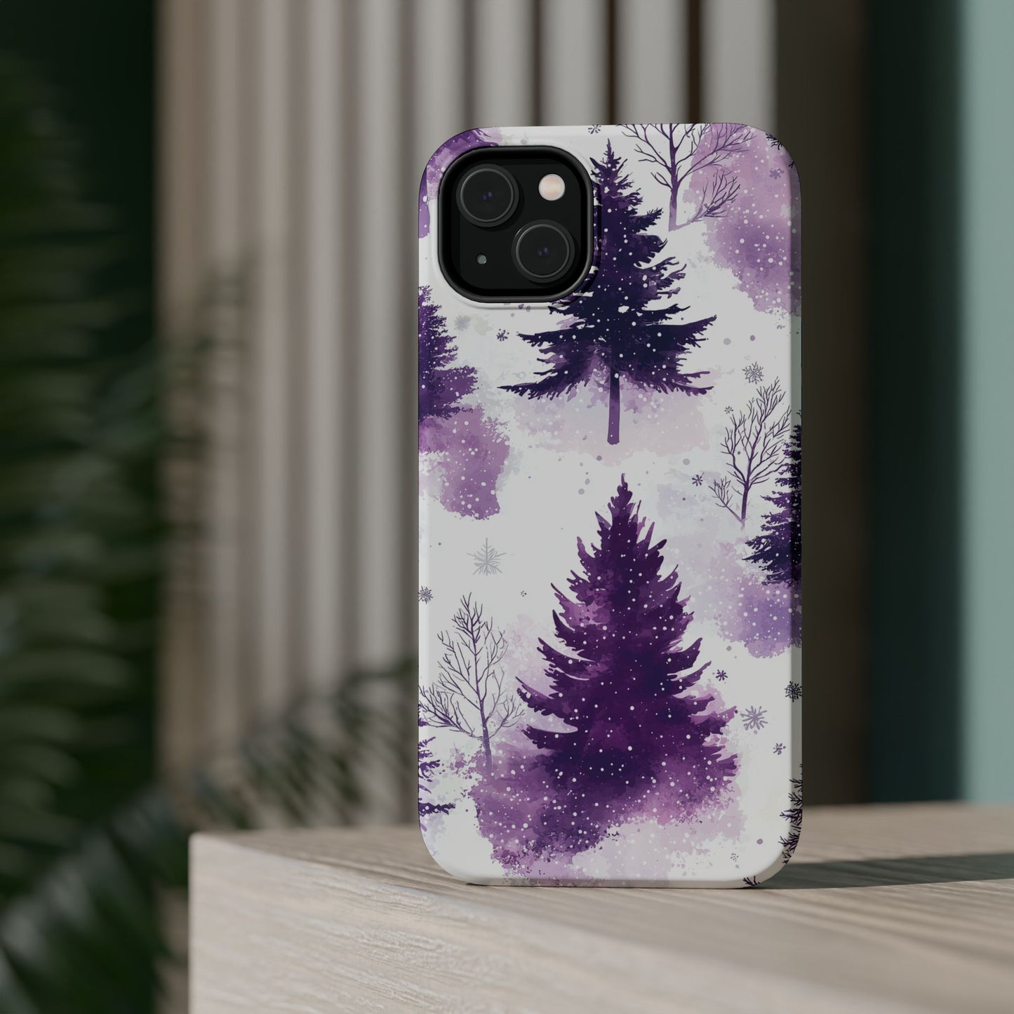 Purple Snowy Forest - MagSafe iPhone Series Case