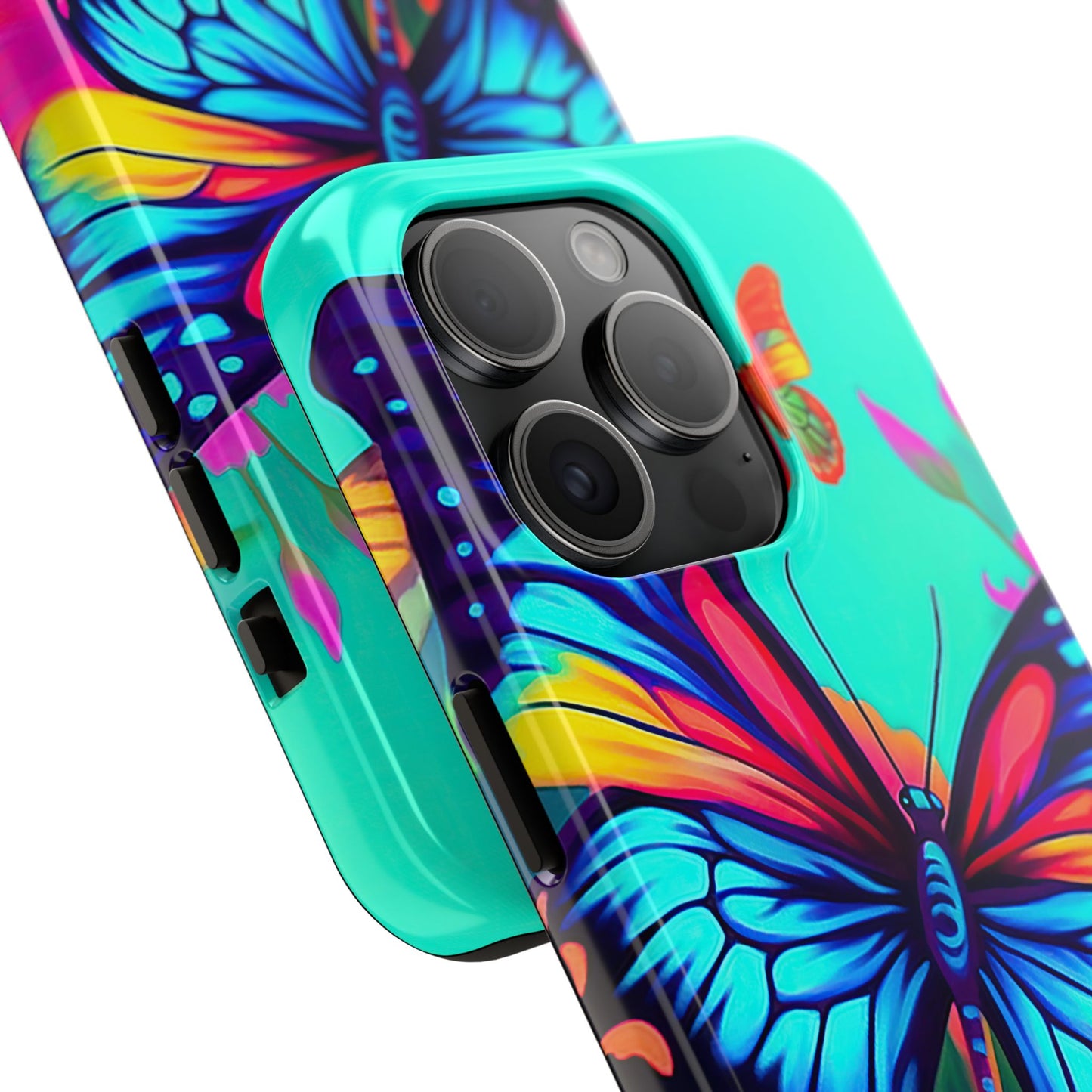 Vivid Butterfly & Floral Burst - iPhone Series Case