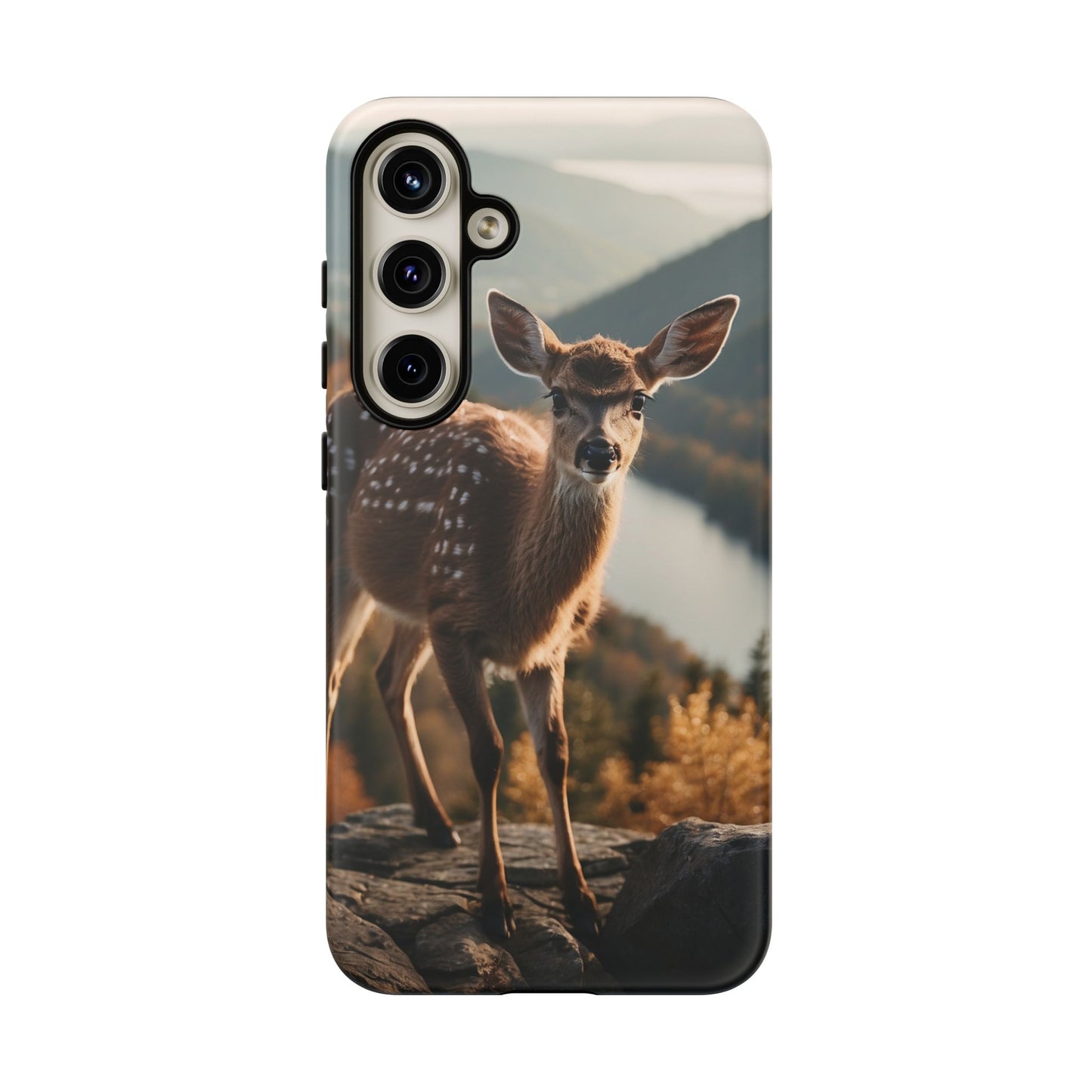 Whimsical Fawn in a Sunlit Forest iPhone Case