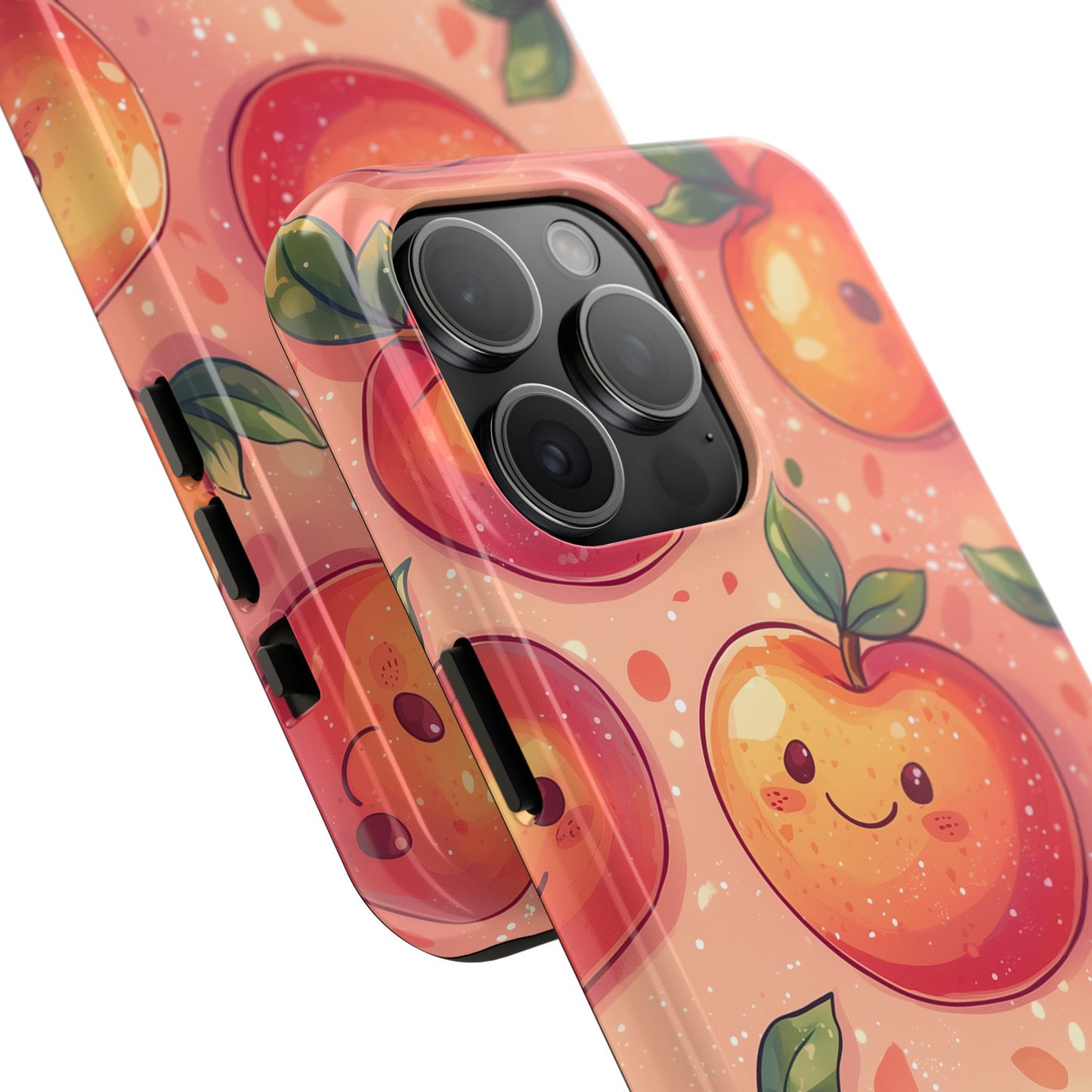 Cute Kawaii Peach iPhone Case – Durable Matte Finish, Slim & Lightweight Design - BOGO Cases