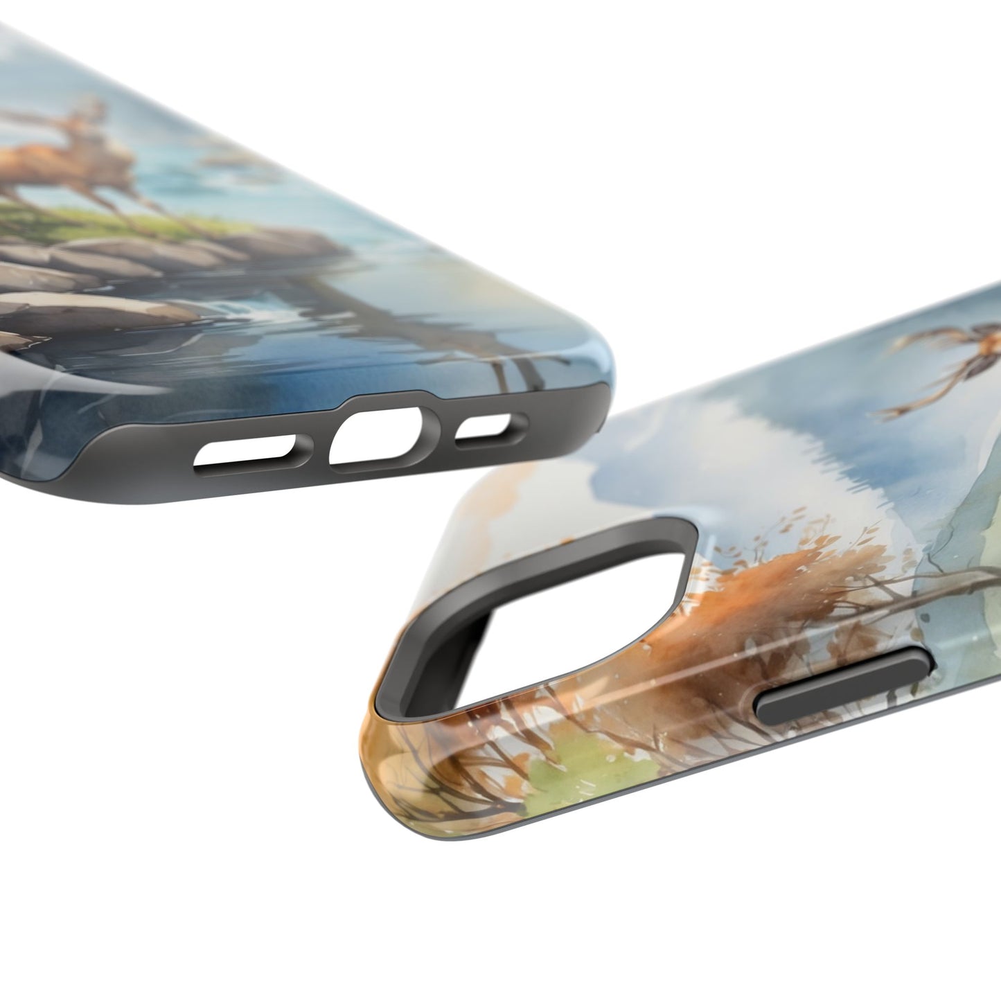 MagSafe-Compatible iPhone Case – Serene Valley Stag