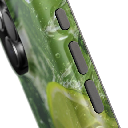 Refreshing Lime Splash MagSafe iPhone Case – Tough Protection, Vivid Dual-Layer Design